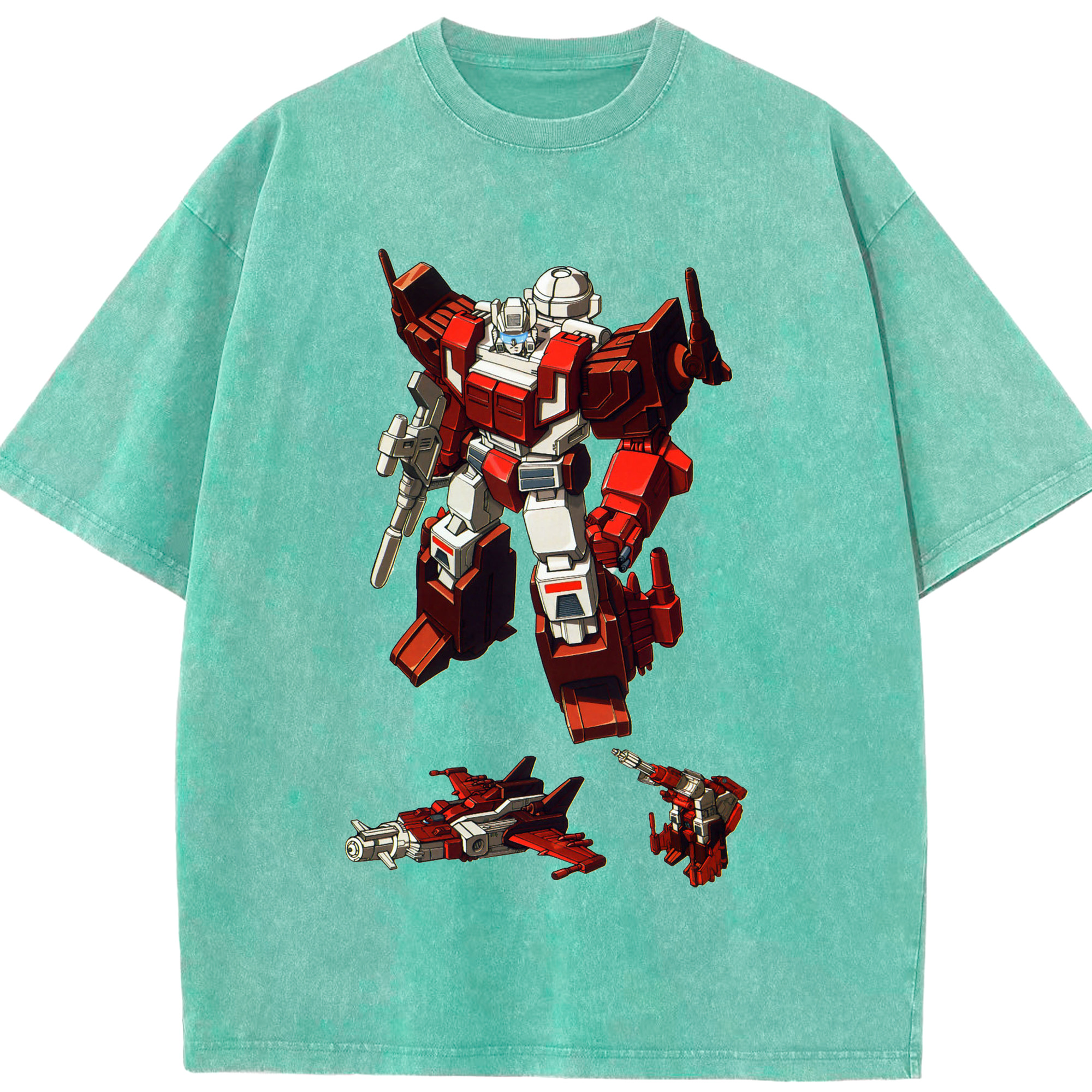 （画像用）  綿100% ヴィンテージ風 半袖Tシャツ（フロントプリント）